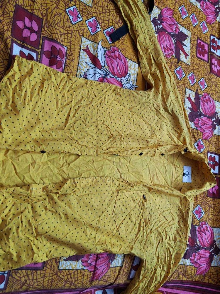 Yellow Polka Dot Shirt