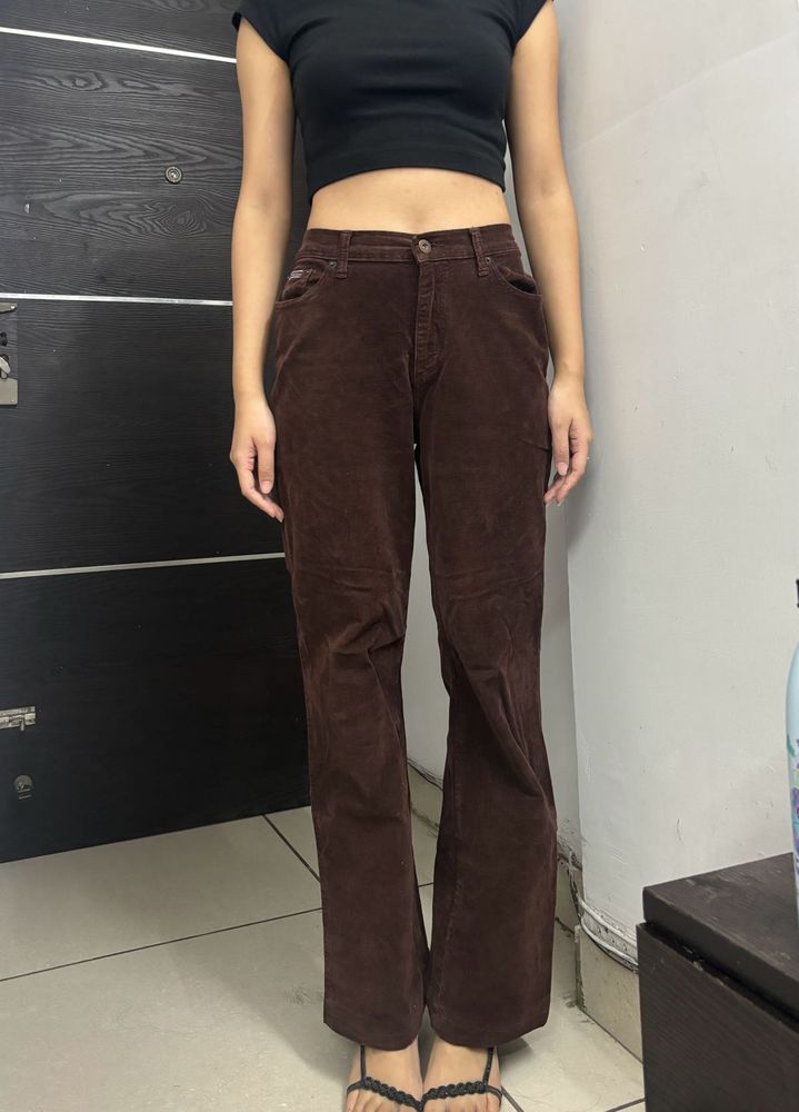 Coffee Brown Straight pants