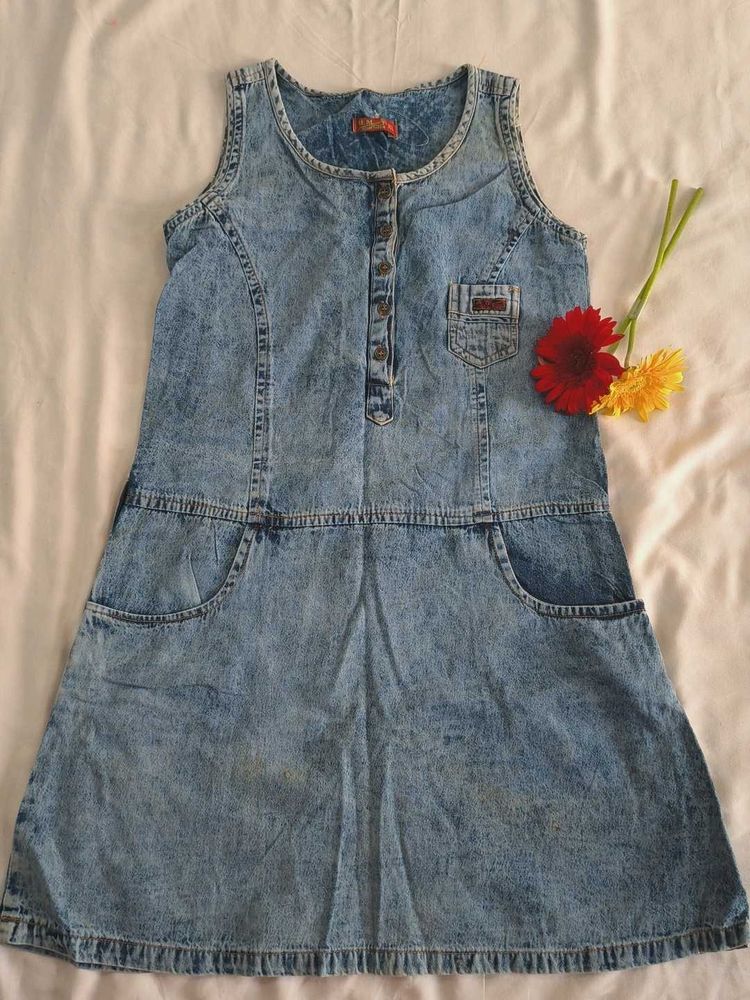 Vintage Denim Mini Dress