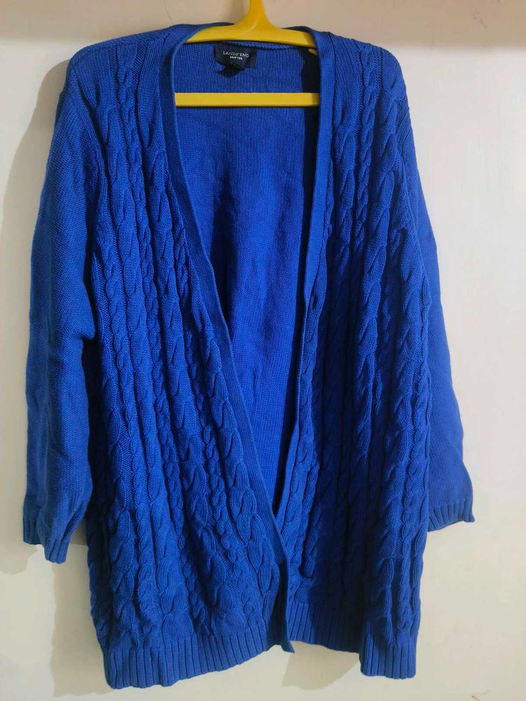 Blue Knit Cardigan