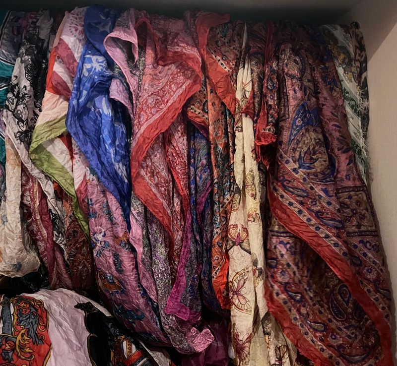 Silk Scarves Used But Veey Good In Condition