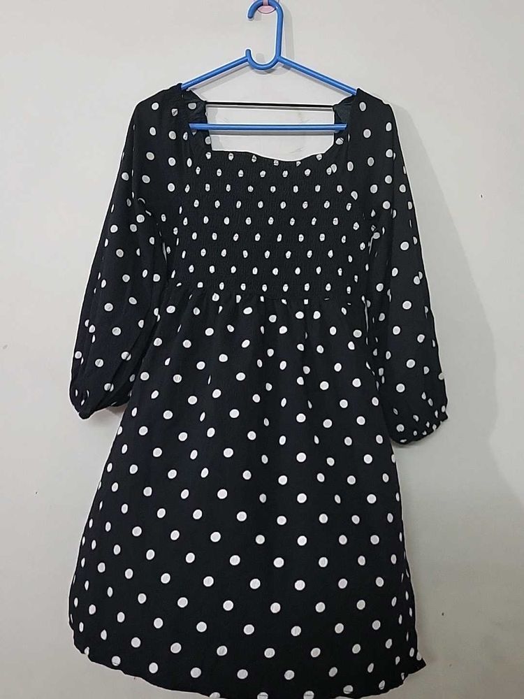 Polka Dot Mini Dress