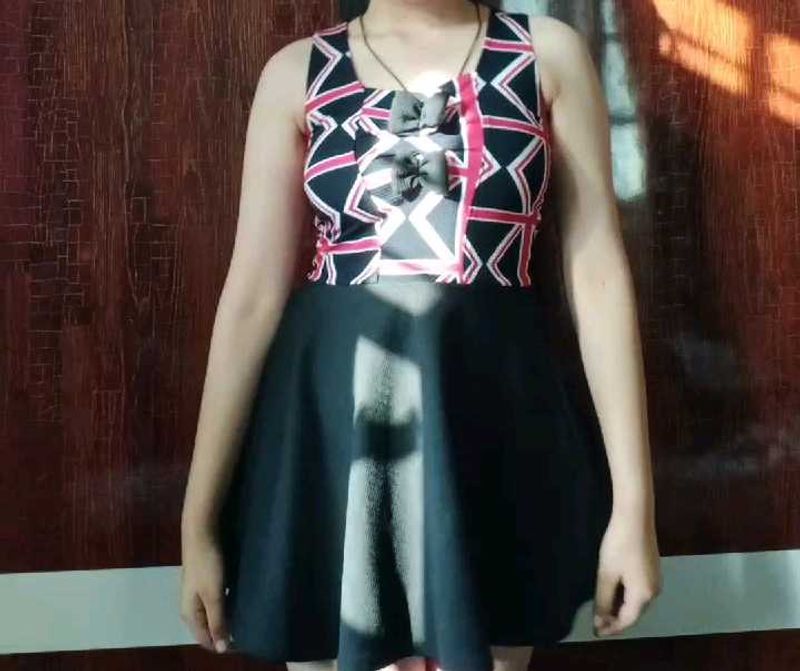 Stylish Black Skater Dress