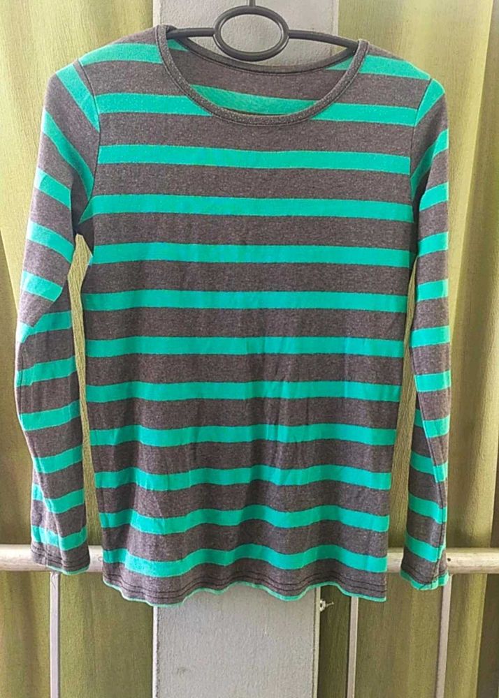 Striped Long Sleeve Top
