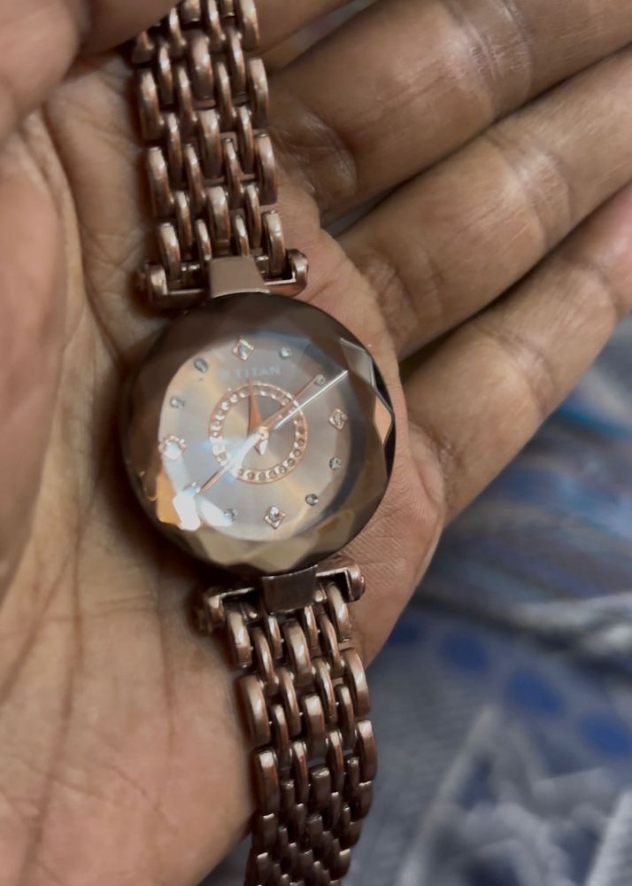 Titan Rose Gold Watch