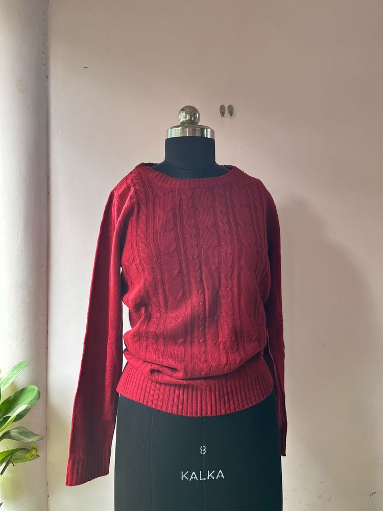 Red Knit Sweater
