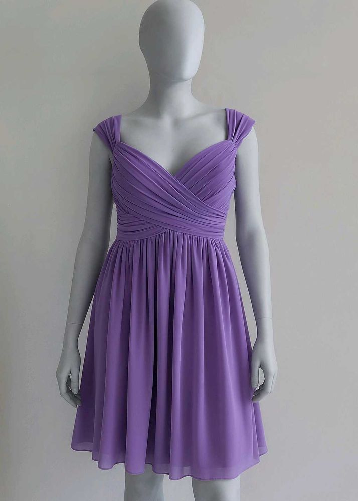 Purple Fit &amp; Flare Dress
