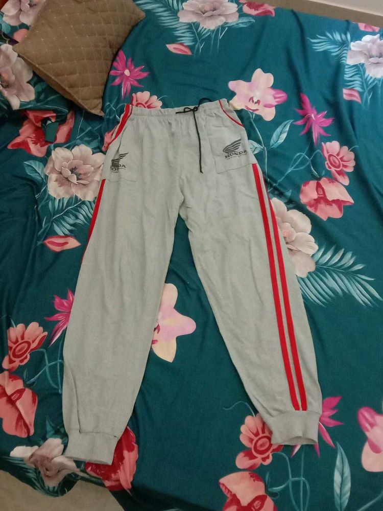 Honda Sweatpants Gray with Red Stripes