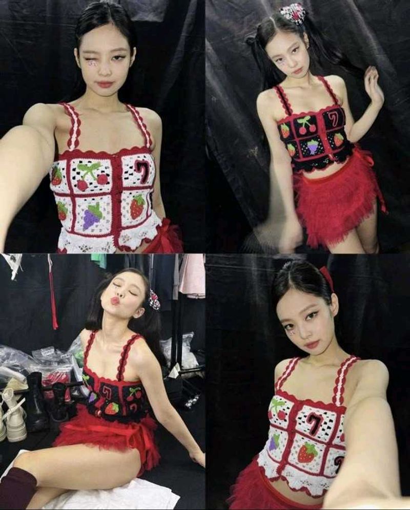 Jennie Inspired Crochet Top