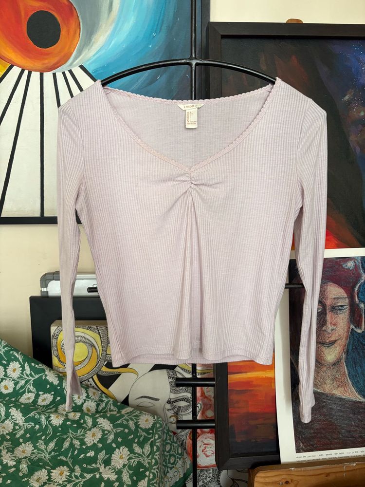 Forever 21 Long Sleeve Top Purple
