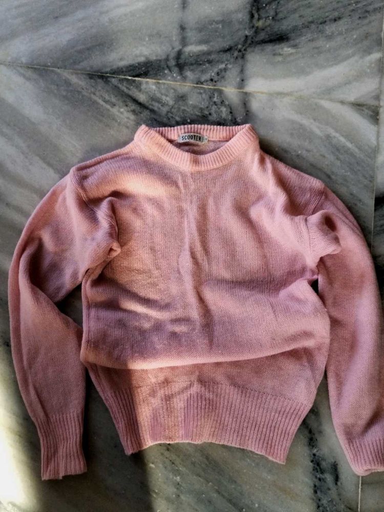 Vintage Pink Knit Sweater