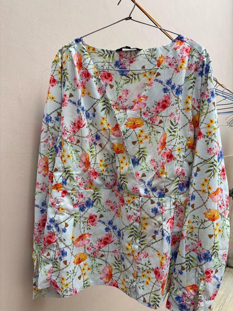 Floral Print Top For Women