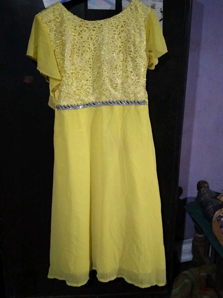 Yellow Lace Dress