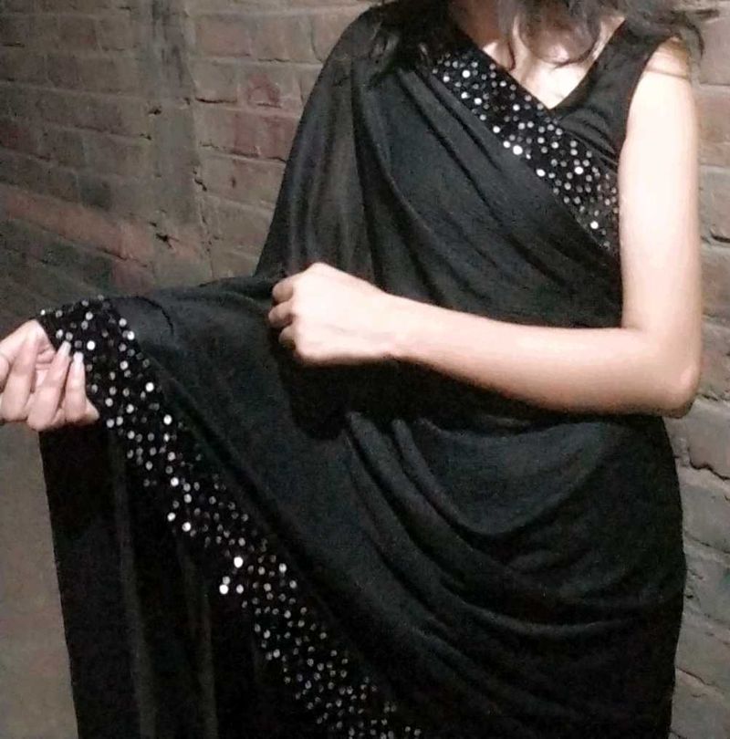 Elegant Black Saree