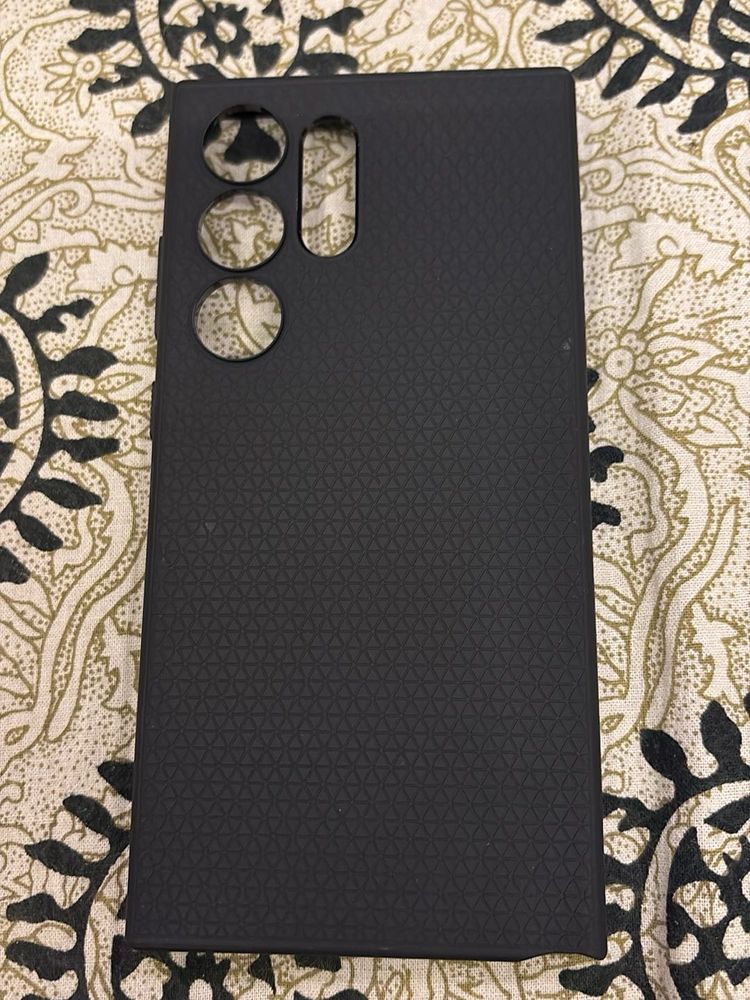 Black Phone Case Spigen Brand