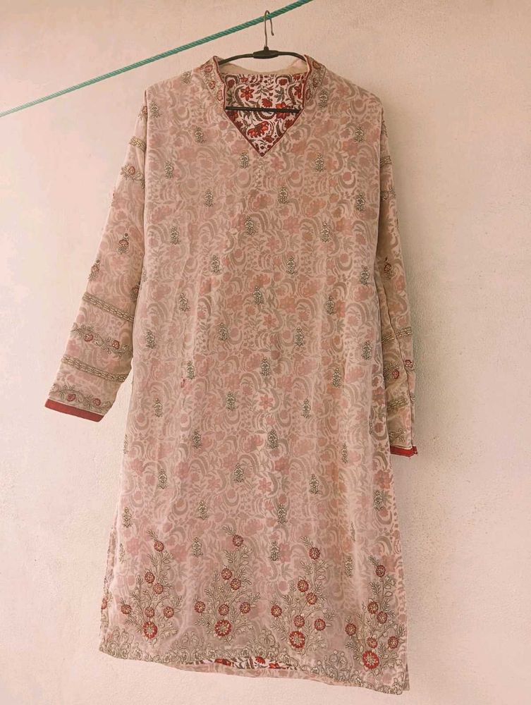Floral Print Kurta