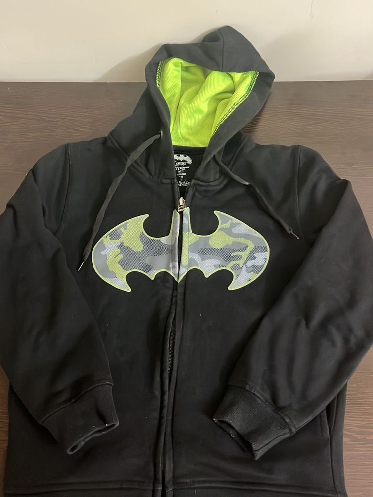 Kidsville Printed Batman Zipper Hoody for Boys