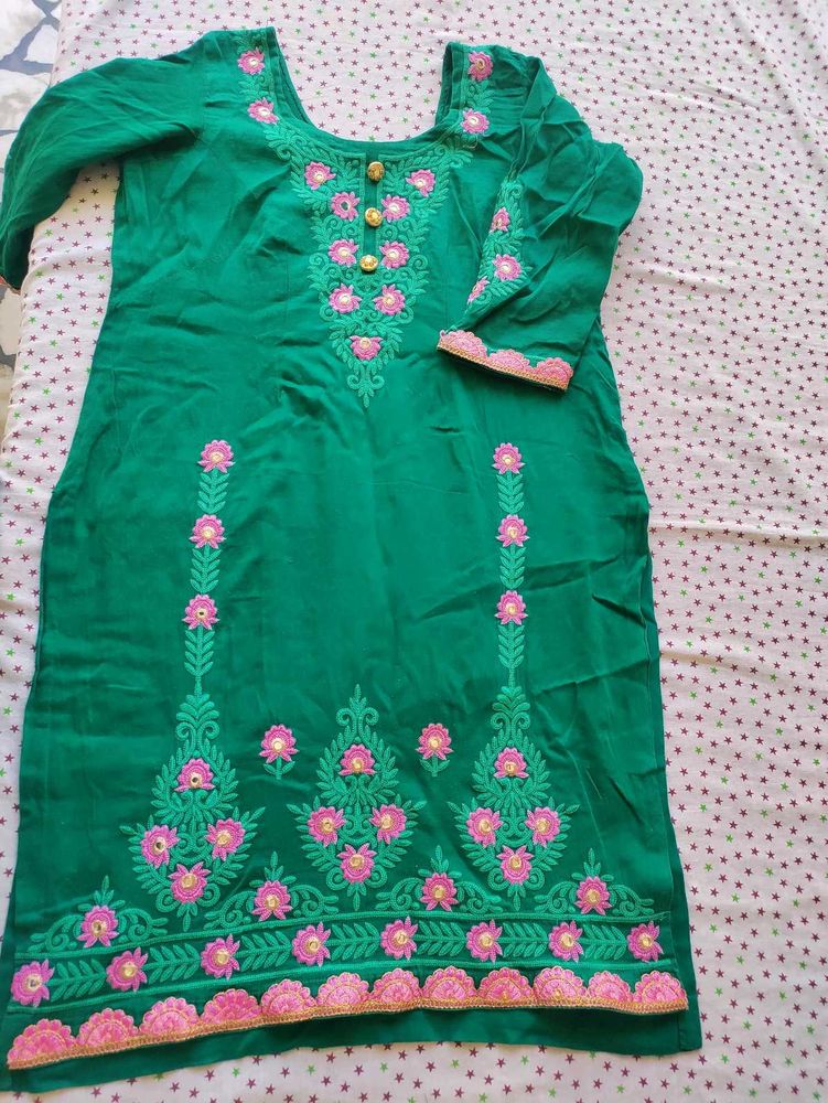 Green Kurta For Women