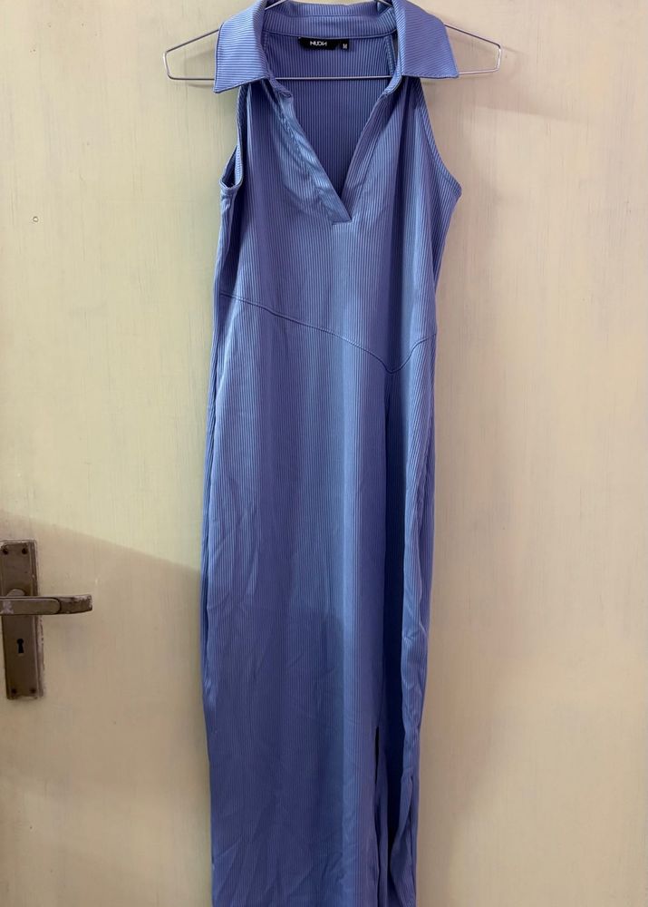 Stylish Periwinkle Midi Dress