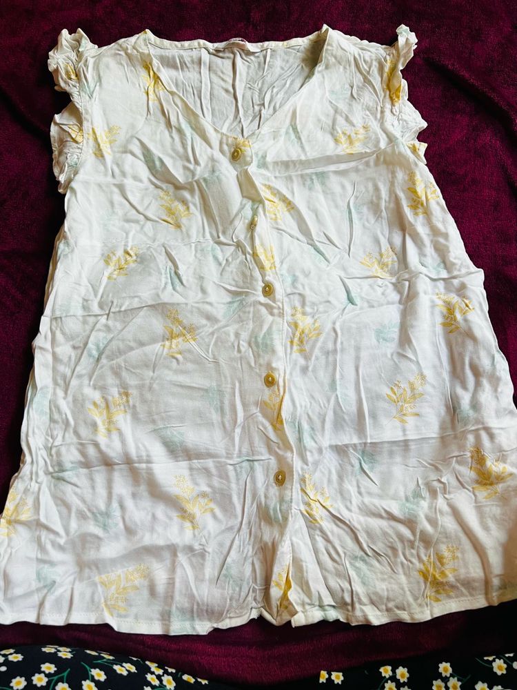 Floral Button-Up Top