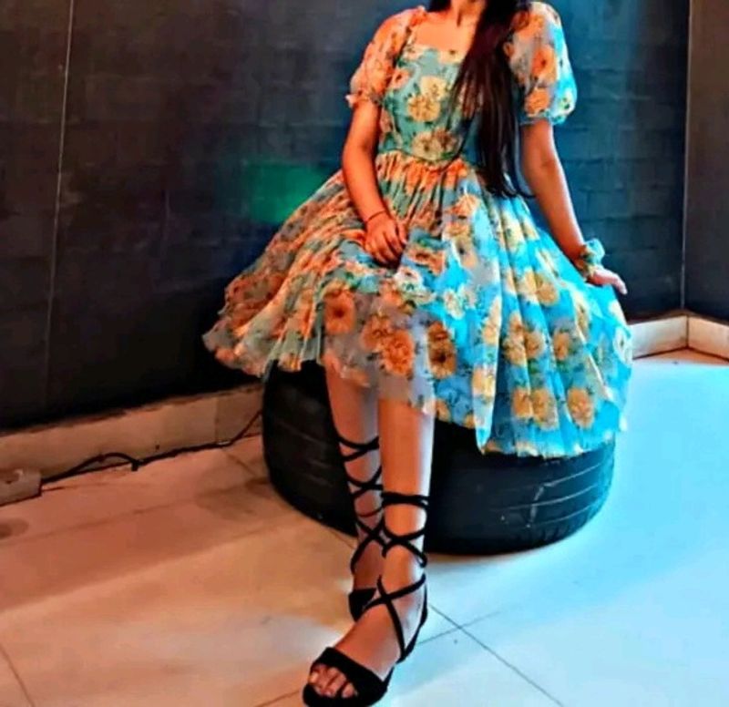 Organza Floral Dress