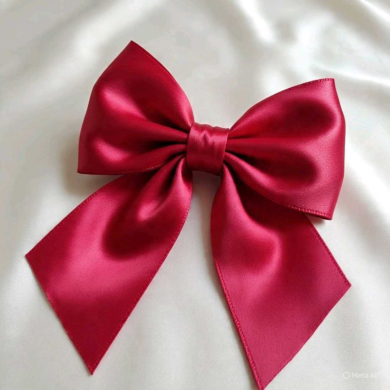 Red Hair Bow Accessory
