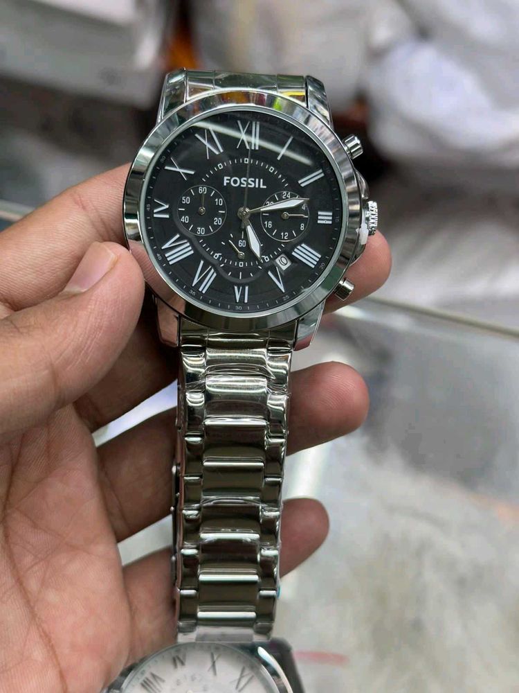 Fossil Watch Men Silver