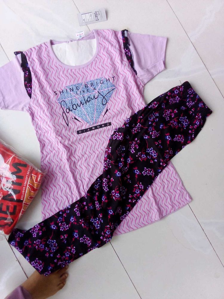 Cute Girls Branded Night Suit Pure Cotton 🥰