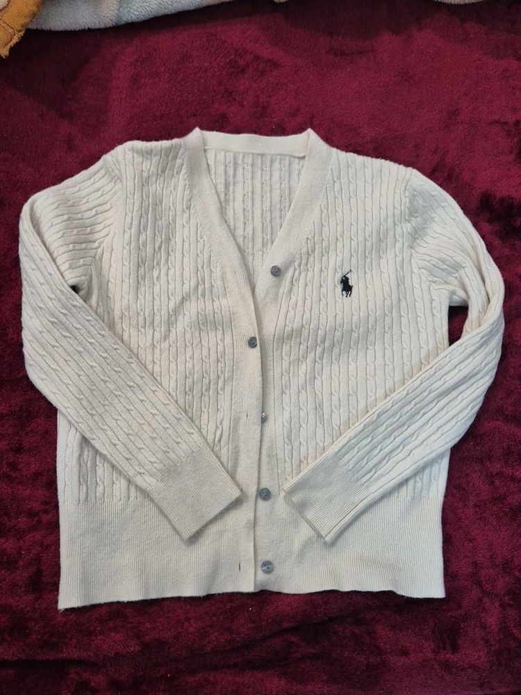 Ralph Lauren Cream Cardigan