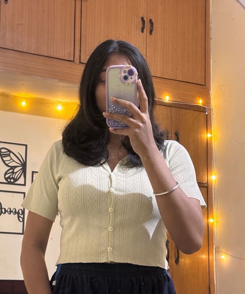 Cute Button-Down Crop Top