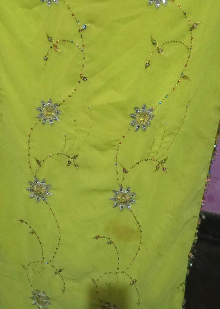 Embroidered saree