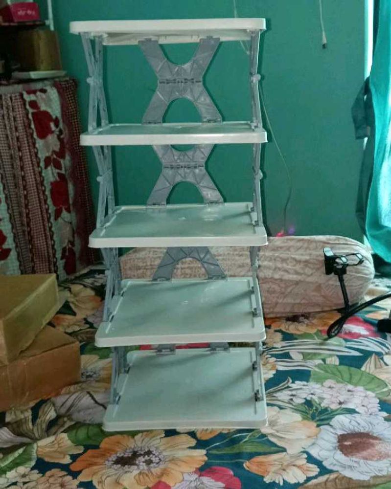 Shoe Rack 5 Layer Foldable😲
