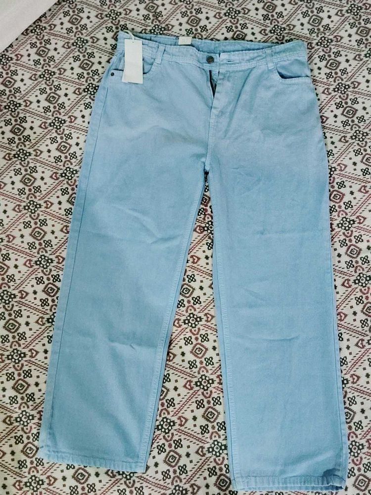 Light Blue Wide Leg Jeans