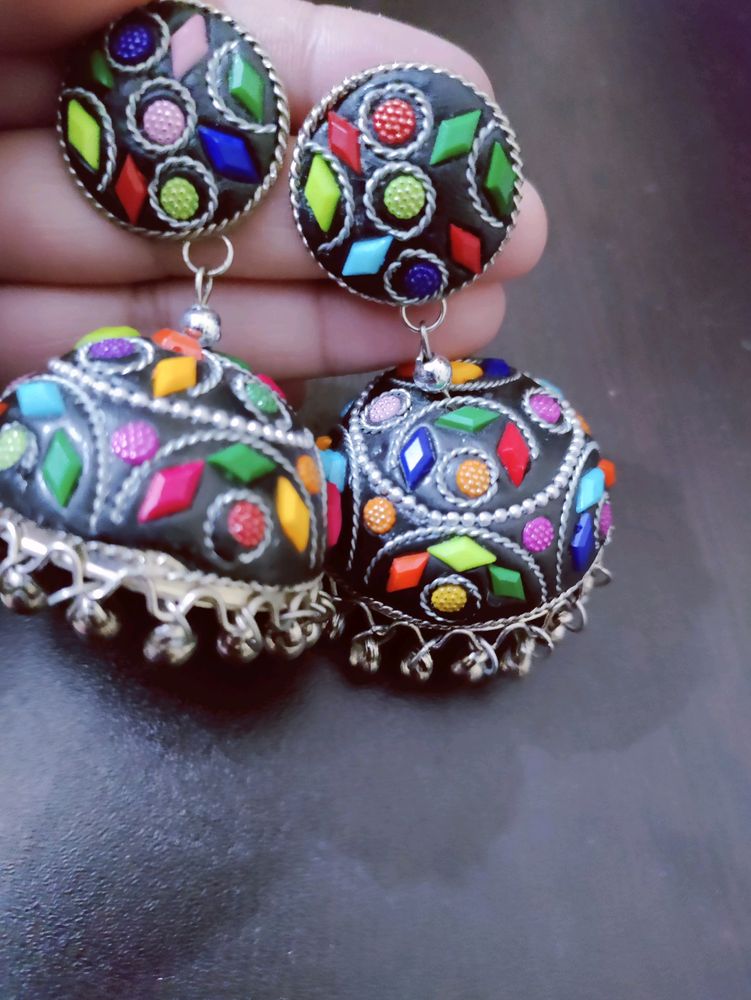 Multi Colour Jhumka