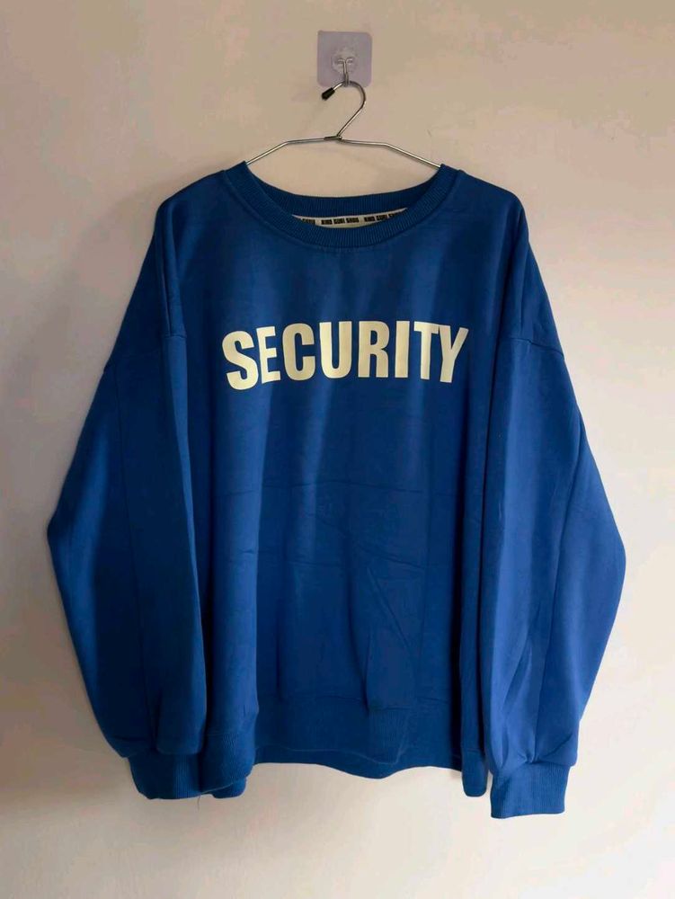 Blue &#39;Security&#39; Sweatshirt