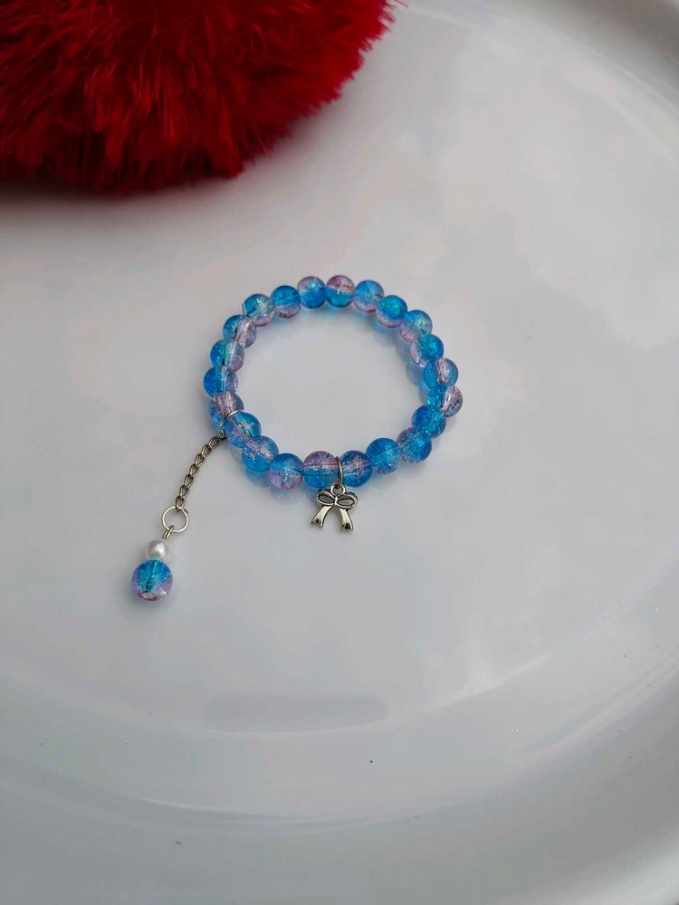 Blue Beaded Bracelet