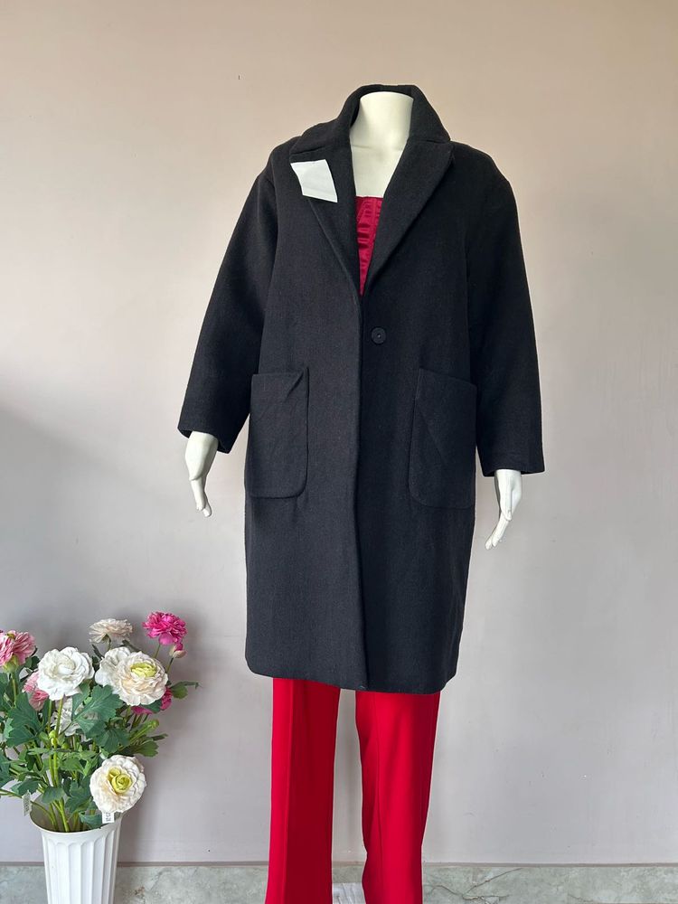 Navy blue overcoat-FIXED PRICE