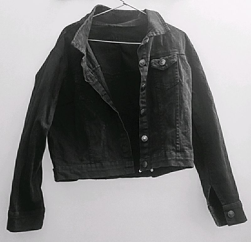 BLACK COLOUR DEMIN JACKET 🖤