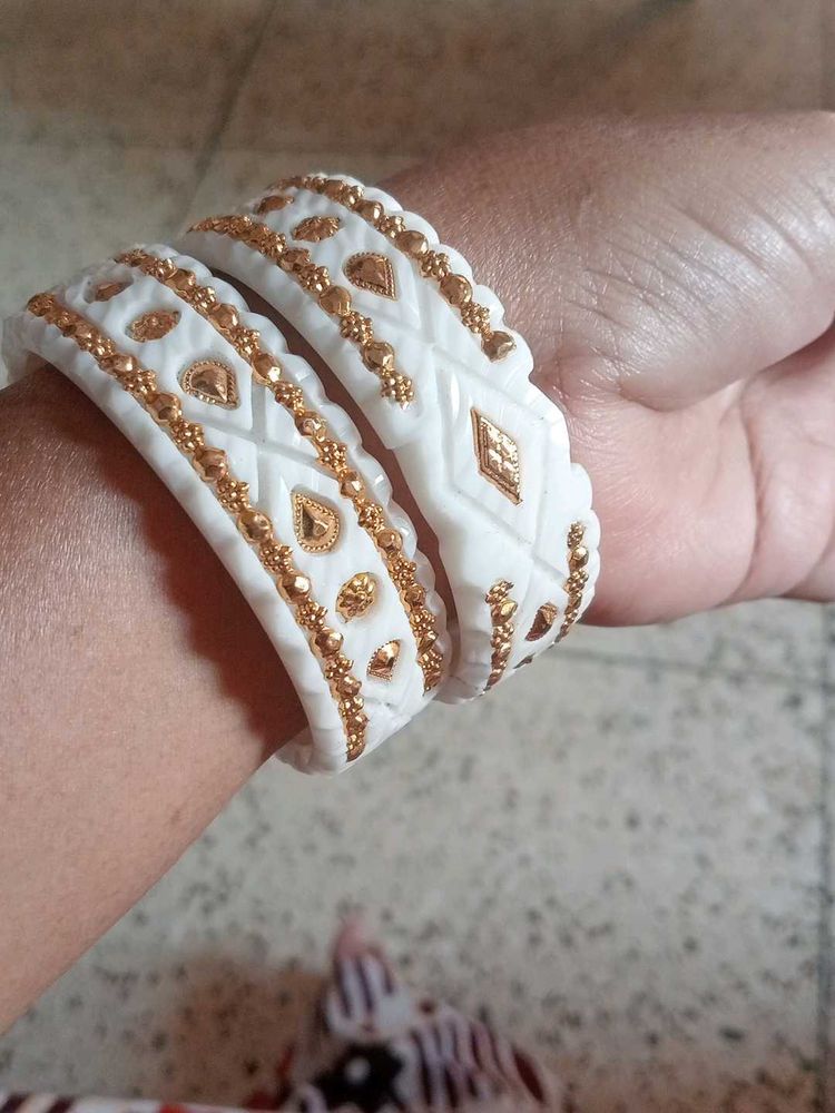 Gold Plated Fiber Sankha.