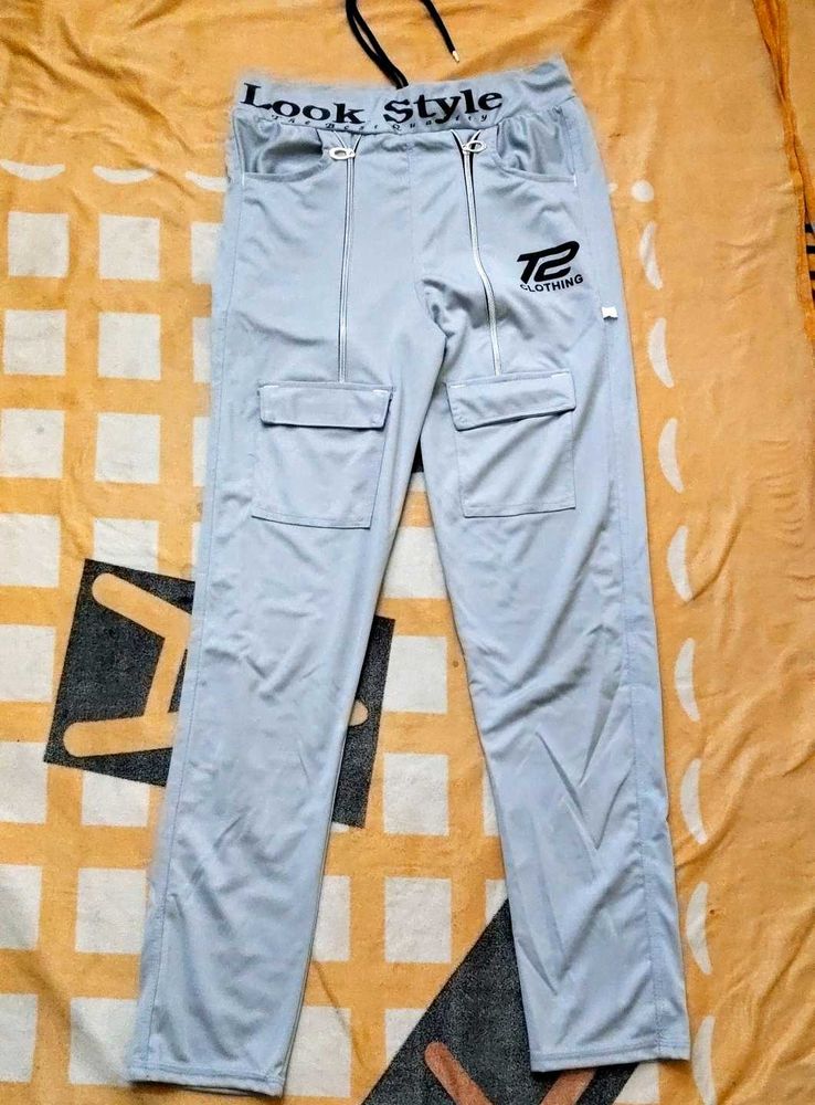 Light Gry &#39;Look Style&#39; Cargo Pant