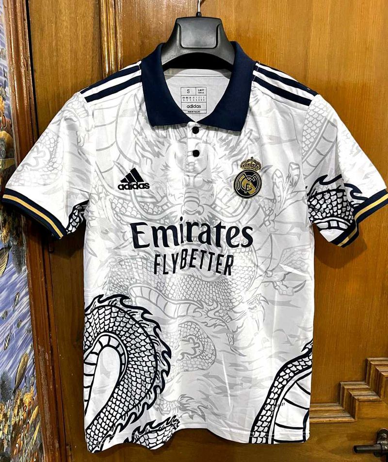 ADIDAS REAL MADRID WHITE DRAGON JERSEY S(38)