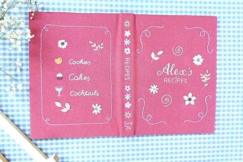 Hand Embroidered Book Cover