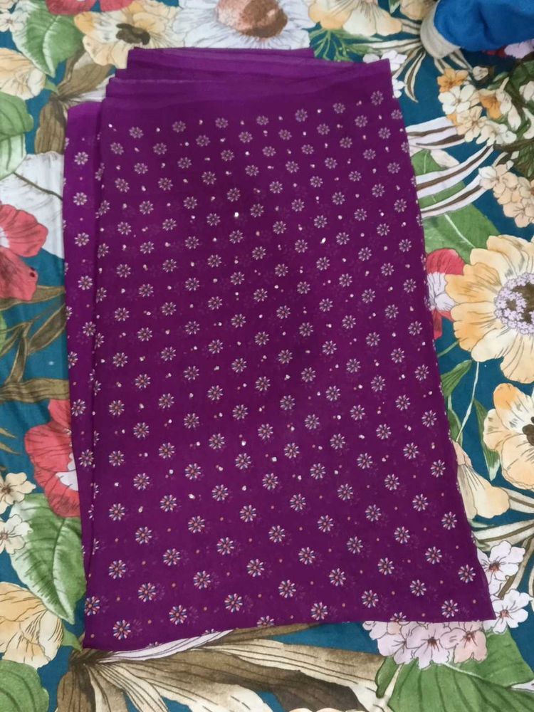 Purple Designer Saree