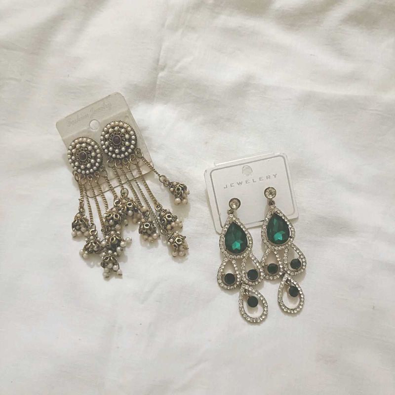 Statement Earrings - 2 Pairs