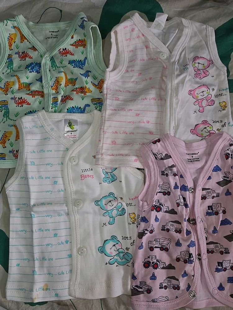Infant Vest Set Of 4