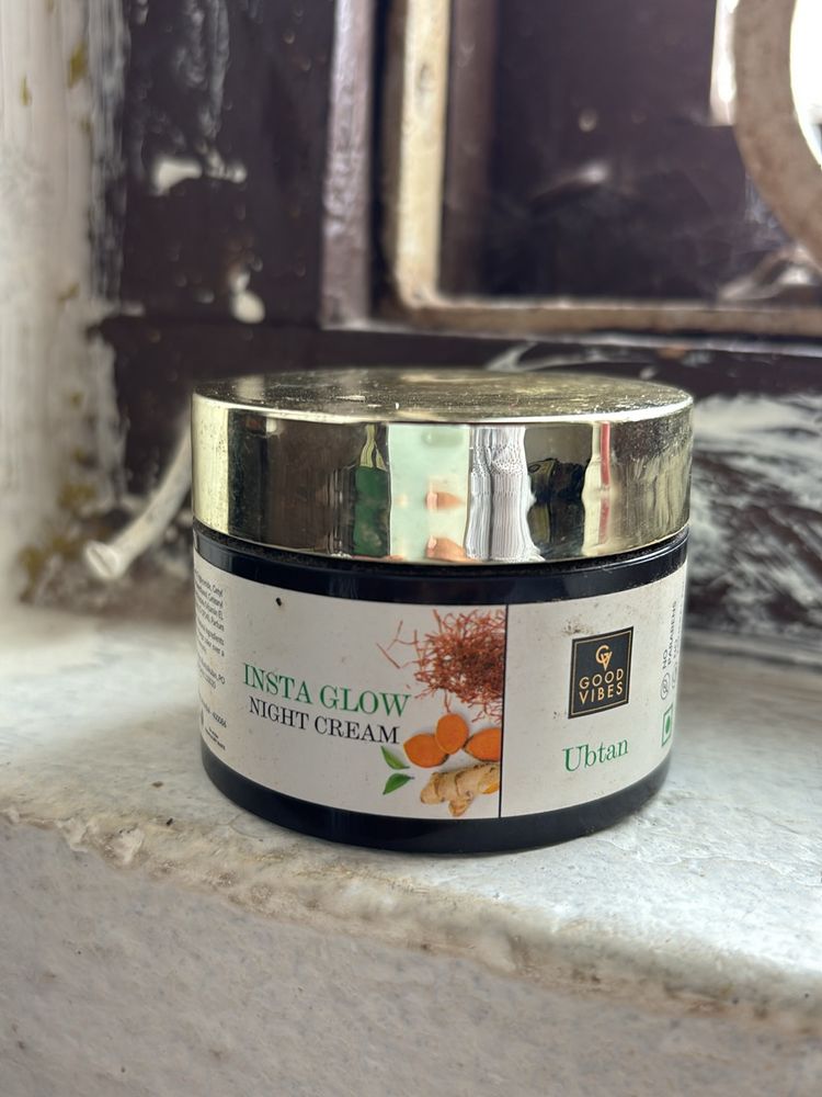 Good Vibes Insta Glow Night Cream Ubtan