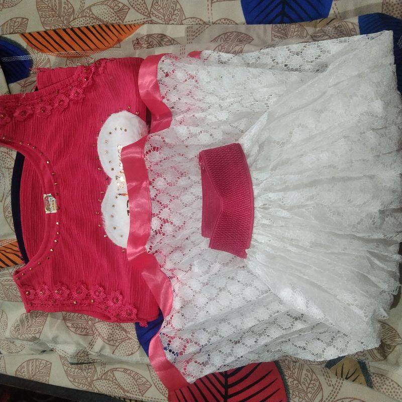 A Brand New Gajri Colour Dress For Girls Shirt And Skirt Size 34 No Weared