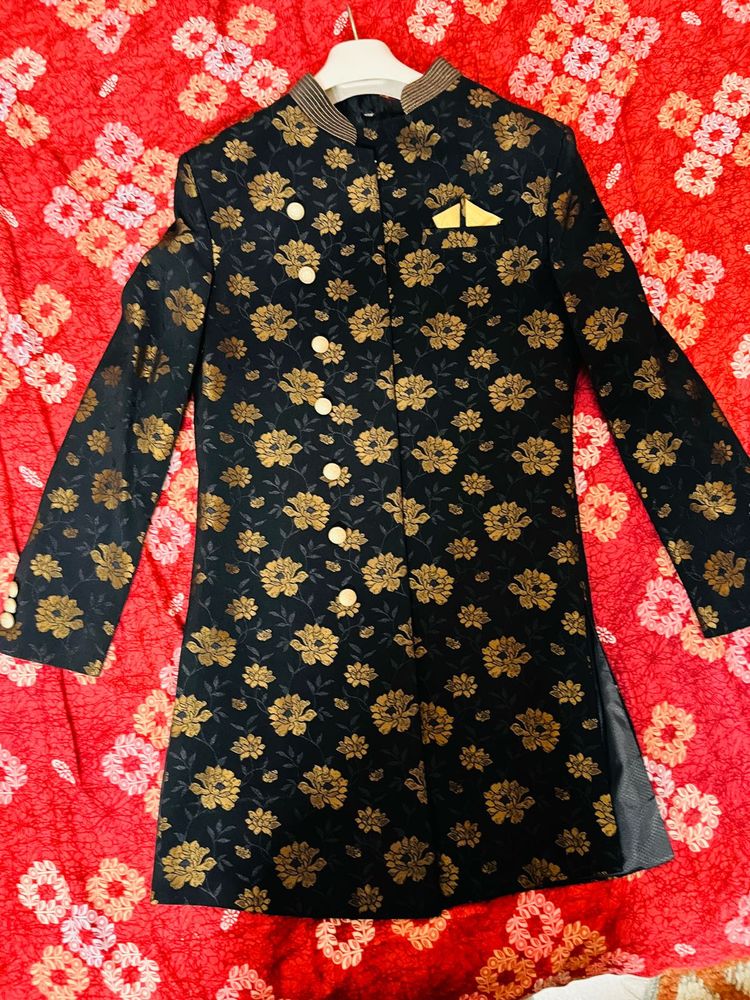 Golden Work Sherwani For Men