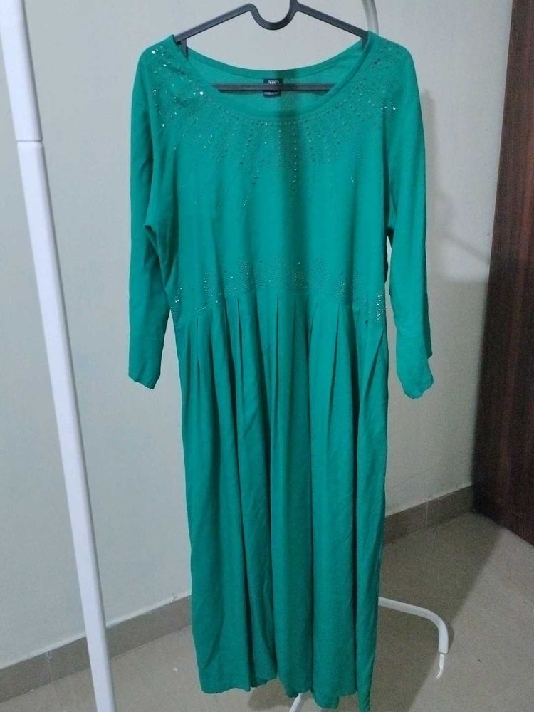 Emerald Green Kurti Long