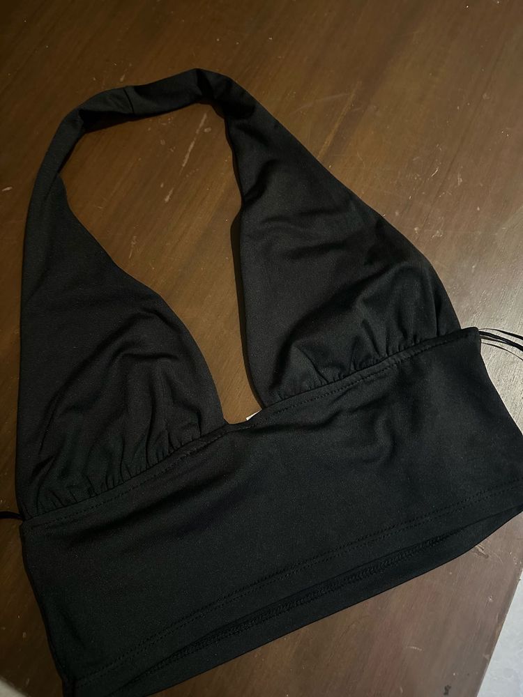 Black Halter Top